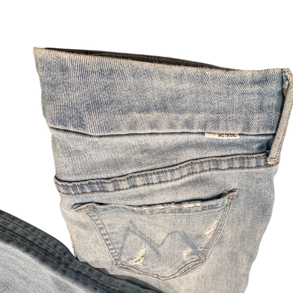 MOTHER Woman’s High Waisted Distressed Ankle Fray Jeans Size 26 - Picture 11 of 11